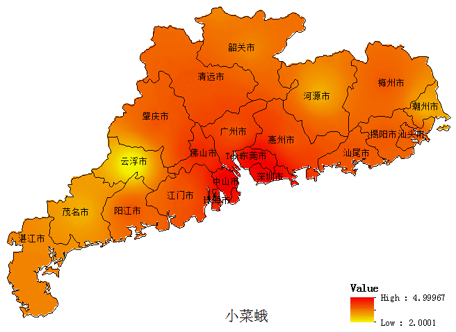 黄曲条跳甲:偏重发生,在广州,深圳,佛山,中山,东莞等市局部重发生.
